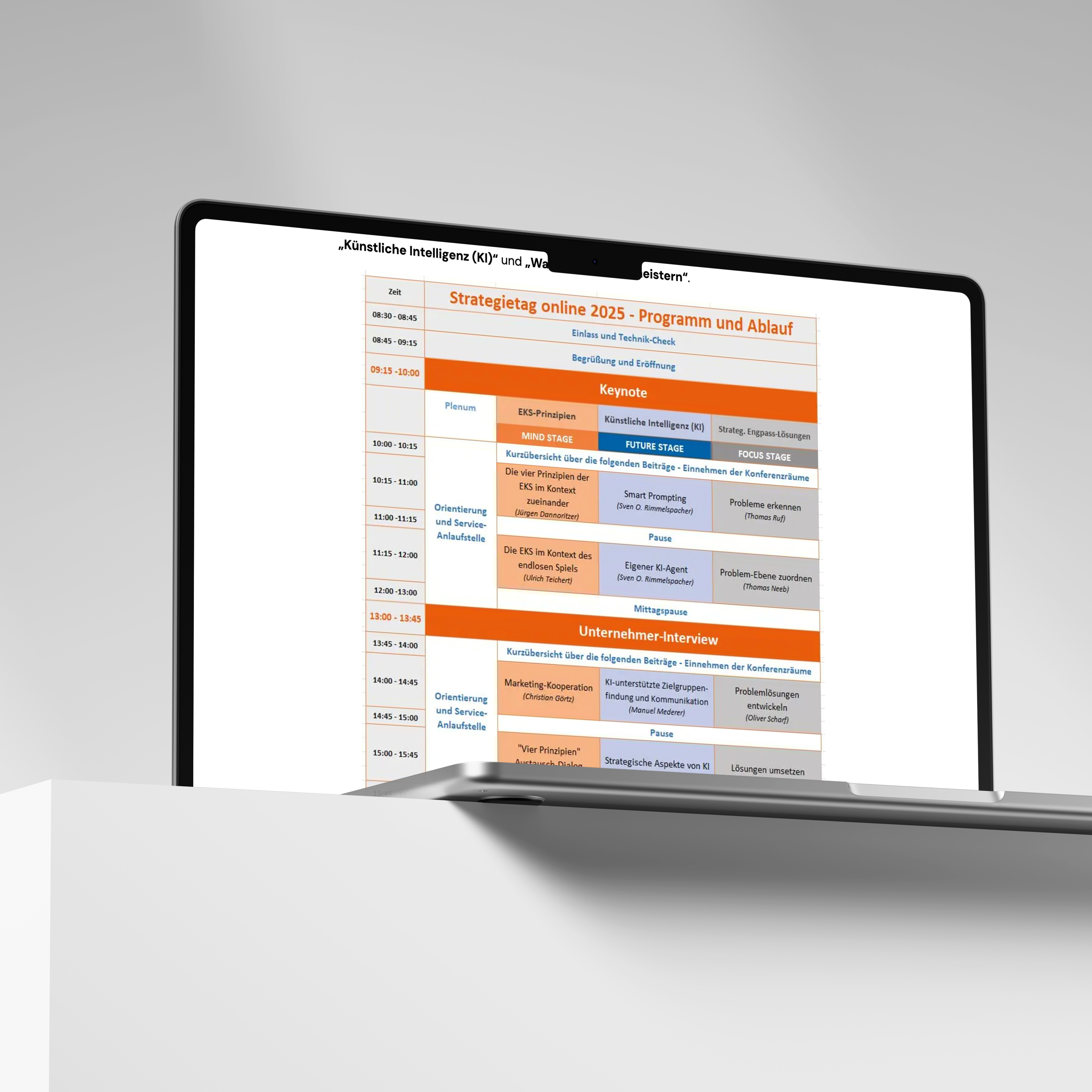 Manuel Mederer als Speaker beim StrategietagOnline 2025 des Bundesverband StrategieForum e.V.